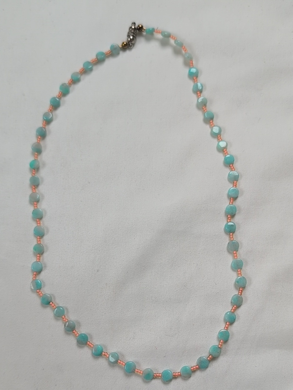Turquoise Beaded Women's Necklace - Elegant Aqua Necklace